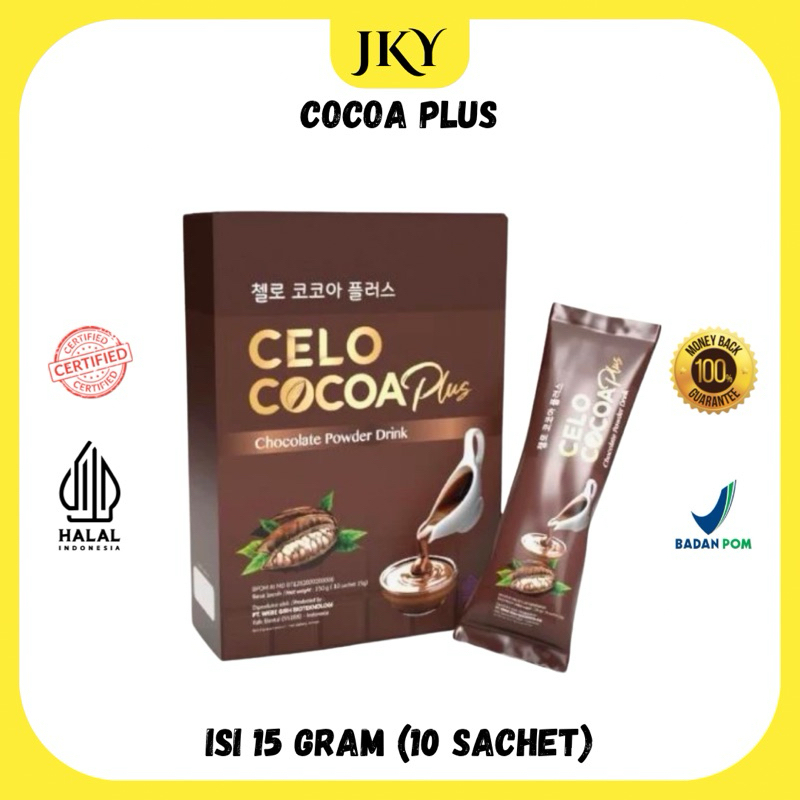 

(READY STOCK SIAP DIKIRIM) CELO COCOA PLUS-CHOCOLATE POWDER DRINK - celo.beaute - celobeautebycece - celobeauteofficial