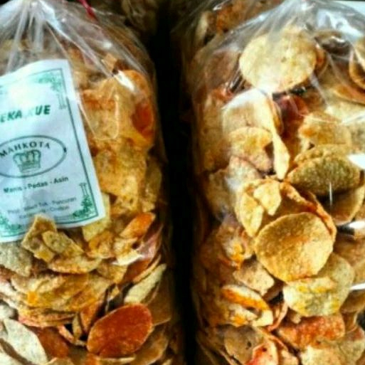 

keripik emping Opak singkong 1kg Opak mini pedas manis renyah gurih