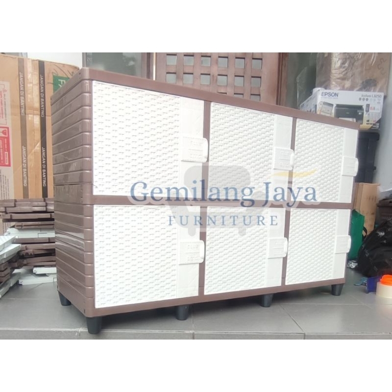 Lemari Plastik Triple Club Flip Susun 2 Lemari Plastik Club Flip Lemari Plastik Viral TCFR