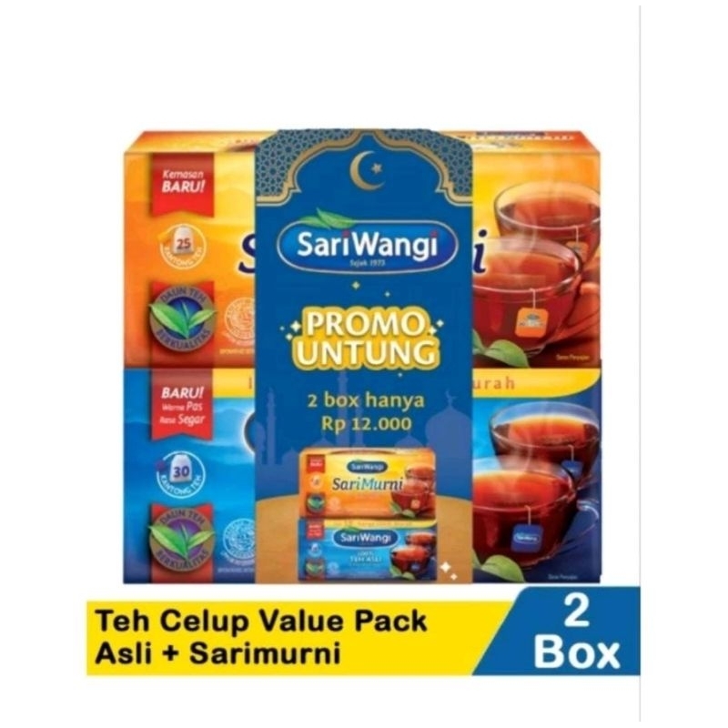 

SARIWANGI Teh Celup Value Pack isi 2