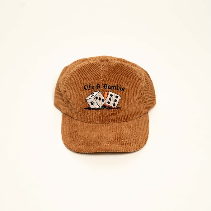 ARTEFVK - Caramel - Topi Polo Corduroy | Topi Pria | Topi Baseball | Topi Corduroy