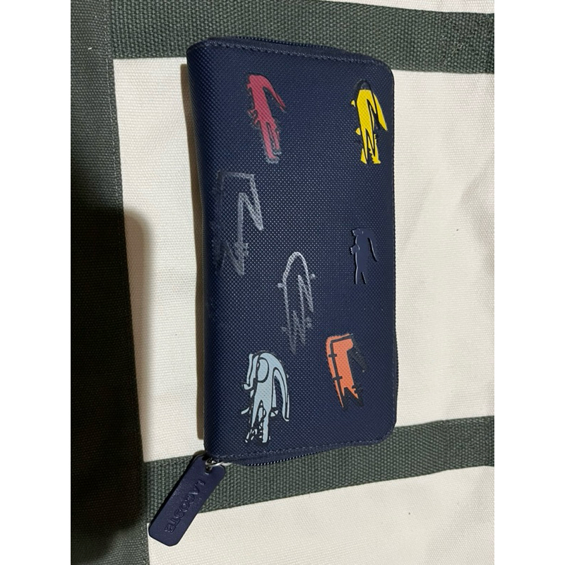 Dompet Lacoste / dompet panjang / preloved dompet / dompet biru / dompet wanita / dompet keren / pre