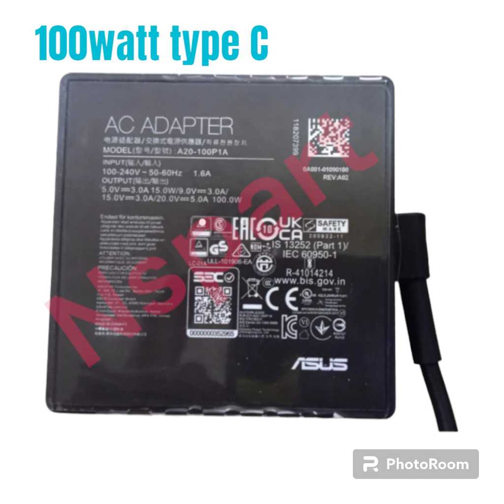 ADAPTOR CHARGER ROG Zephyrus M16 GU603 GU603Z GU603ZW GU603ZM GU603ZE GU604 GU604VI GU604VZ 100W