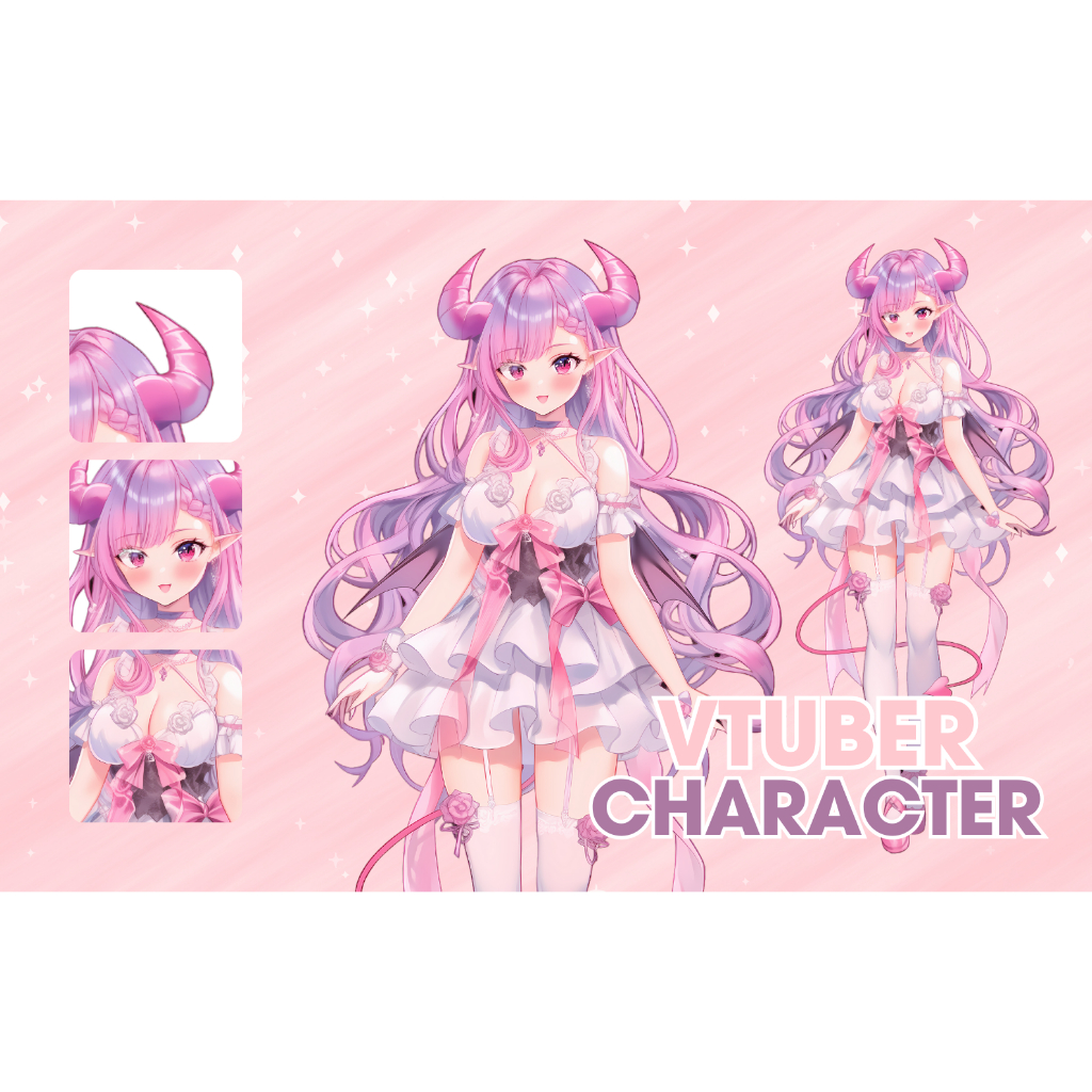 CUSTOM Vtuber Model for commercial use, Live 2D Vtuber Model, Vtuber Design, Vtuber Assets, Pngtuber