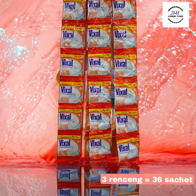 VIXAL Pembersih Bubuk Sachet 15g (3 renceng = 36 sachet)
