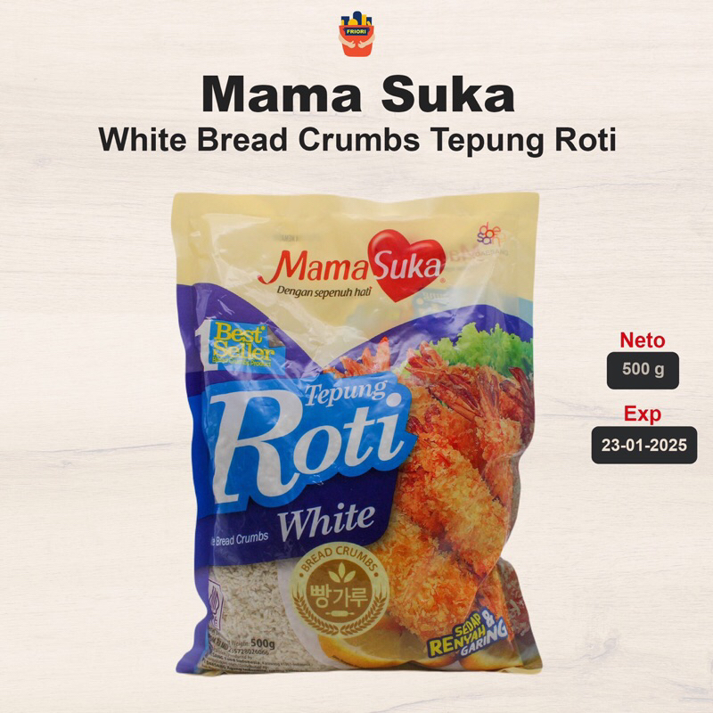 

Mamasuka Tepung Roti Putih 500 gram - White Bread Crumbs Bahan