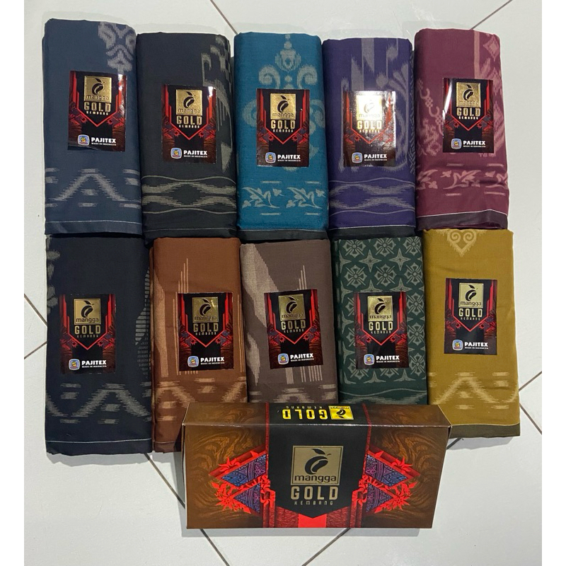 Sarung Mangga/Sarung Dewasa Mangga Gold/Sarung Asaatid/Sarung Mangga Kembang