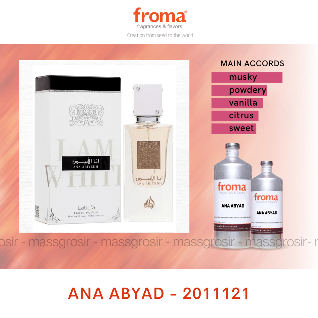 BIBIT PARFUM ANA ABIYEDH / LATTAFA BIBIT PARFUM FROMA - ANA ABYAD | 500ML
