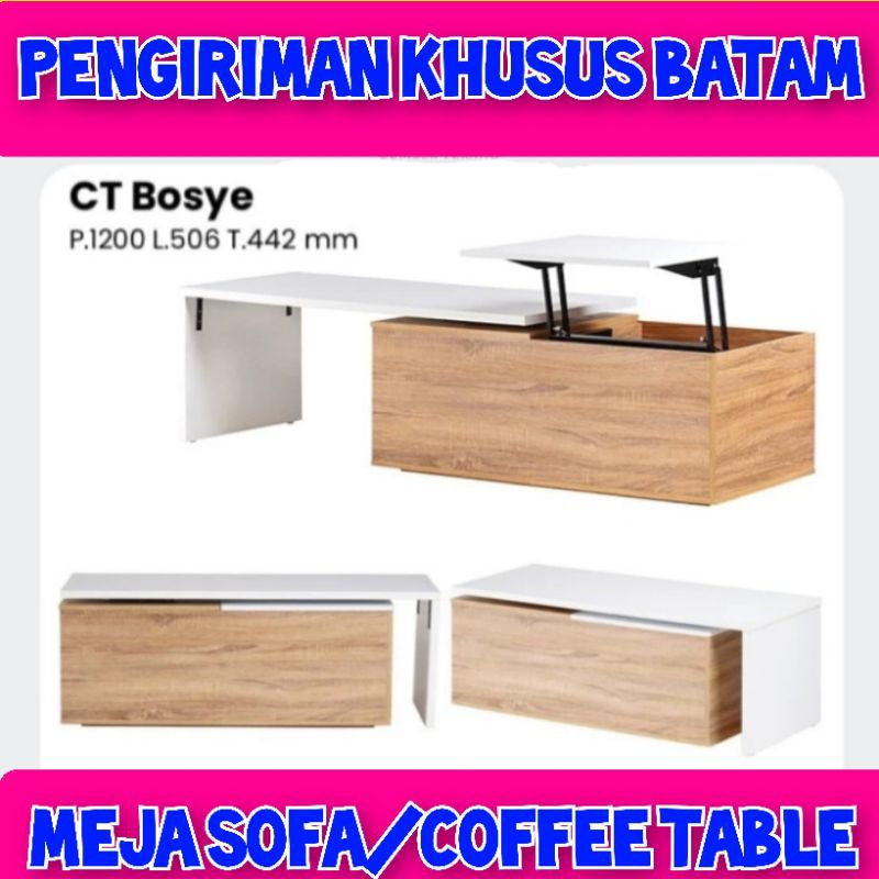 Meja Sofa Olympic CT BOSYE/Coffee Table /meja serbaguna(KHUSUS BATAM)