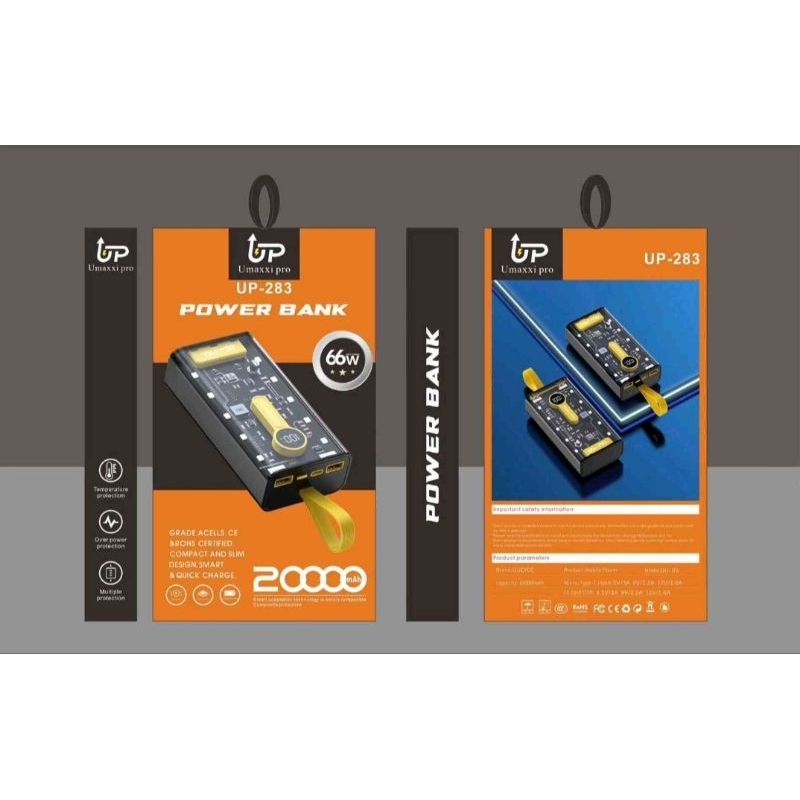 POWER BANK UMAXXI PRO UP-283 20000mAh 66WATT