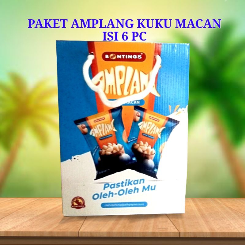 

Paket amplang kuku macan isi 6pc cemilan kalimantan oleholeh balikpapan