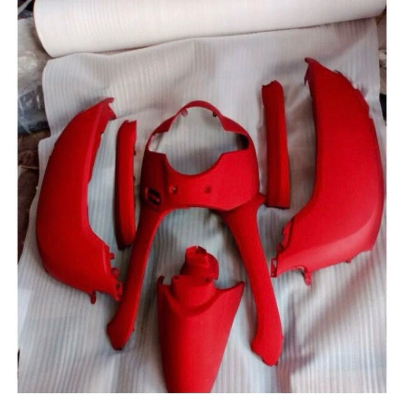 Cover Fullbody Halus Honda Scoopy 2017-2019 Merah Doff