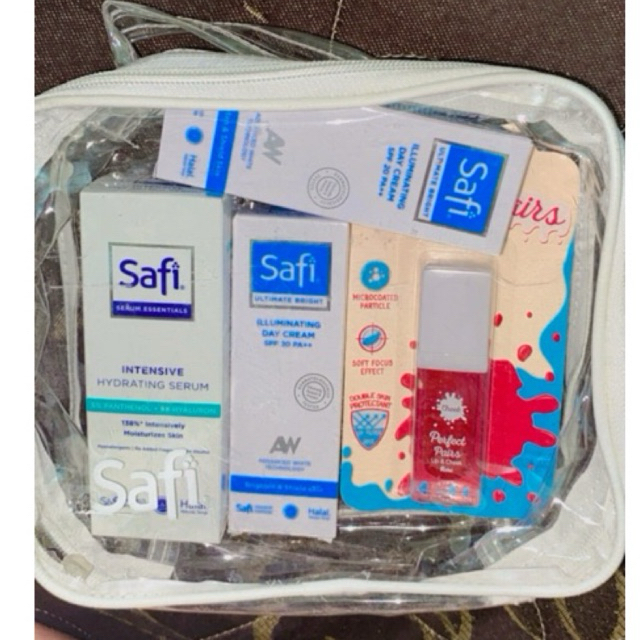 PAKET SKINCARE SAFI BRIGHTENING (BONUS LIP&CHECK FANBO)