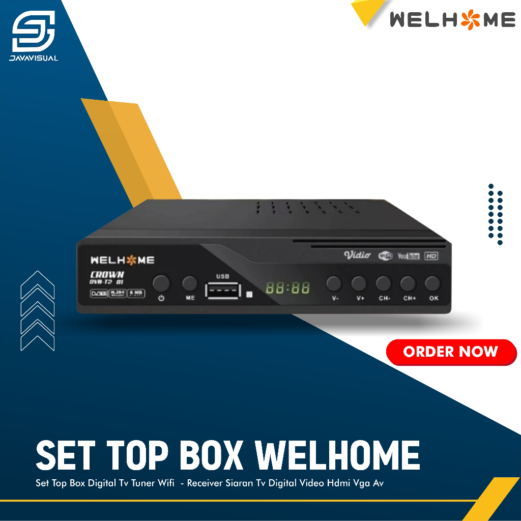 Set Top Box Digital TV Tuner WiFi - Receiver Siaran TV Digital Video
