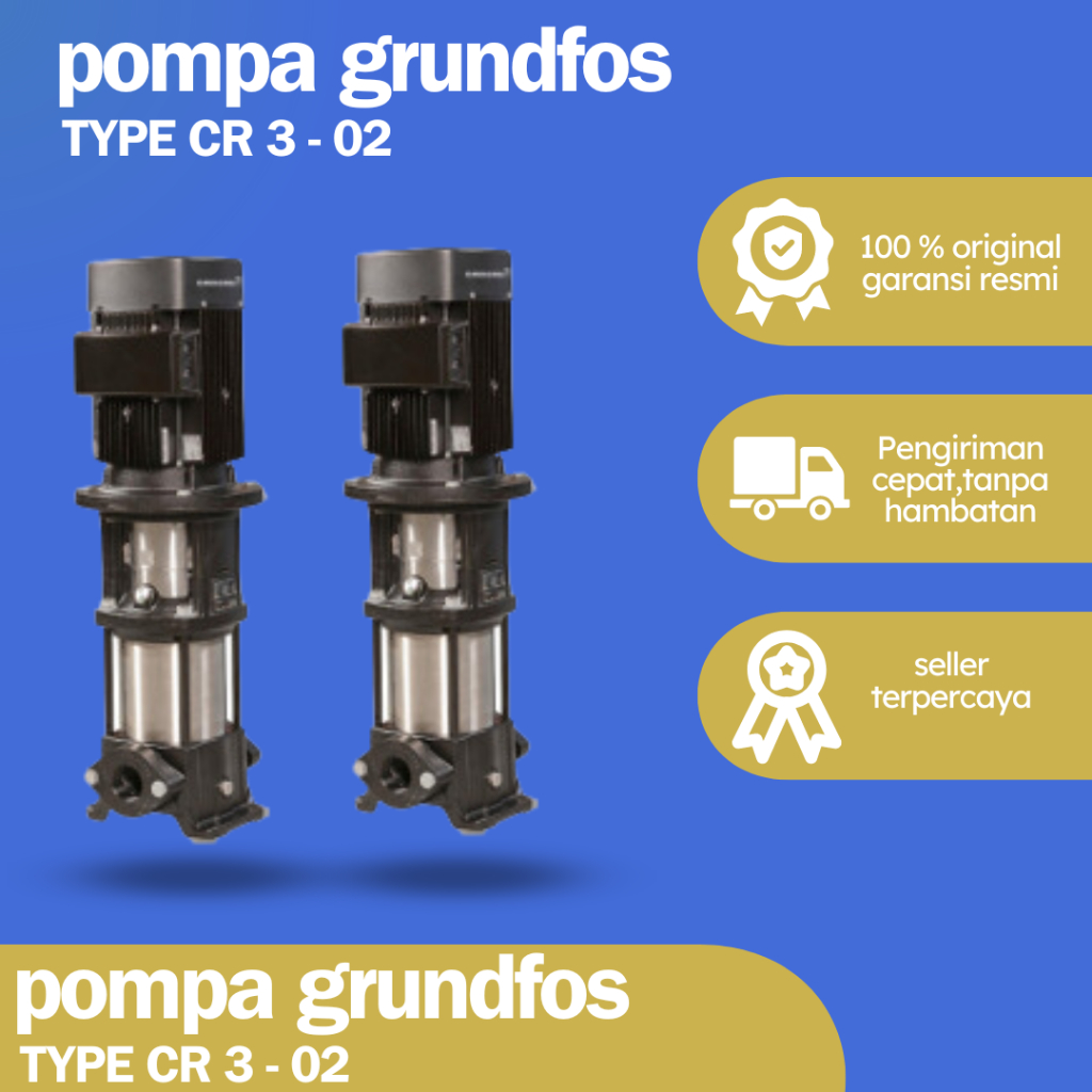 POMPA GRUNDFOS CR 3 Vertical Multistage Pump,Pompa Transfer jockey Pump