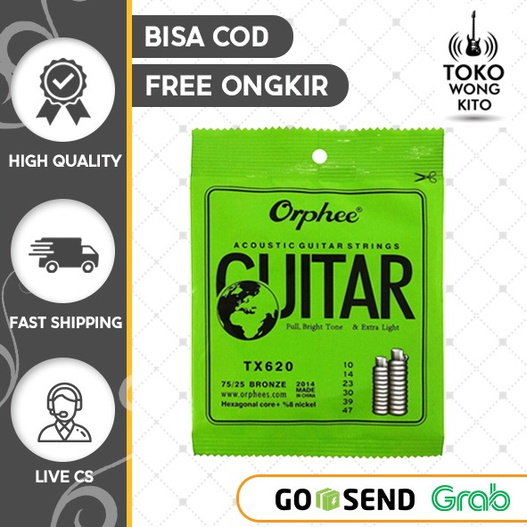 Senar Gitar Akustik Orphee TX620 TX630 TX640 Senar Gitar Orphee Akustik 010 011 012