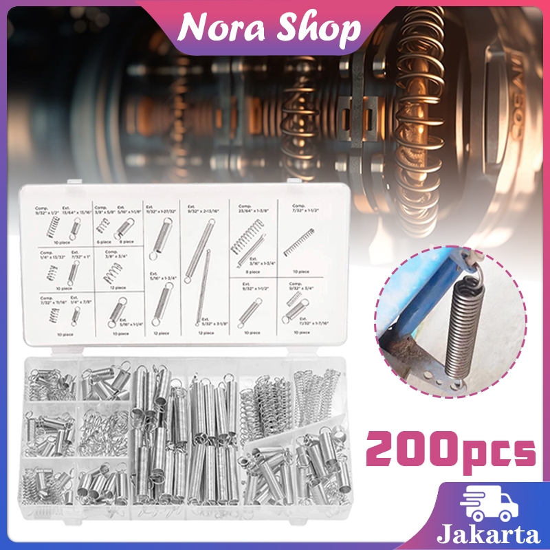 200pcs Per Pegas Tarik Dan Tekan Spring Tarik Elastis Per Pegas Open Coil Spring Untuk Extruder