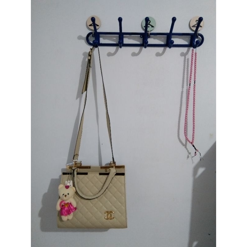 Tas selempang wanita / remaja / tas gucci / tas gantungan boneka / love / mutiara / tali besar / tal