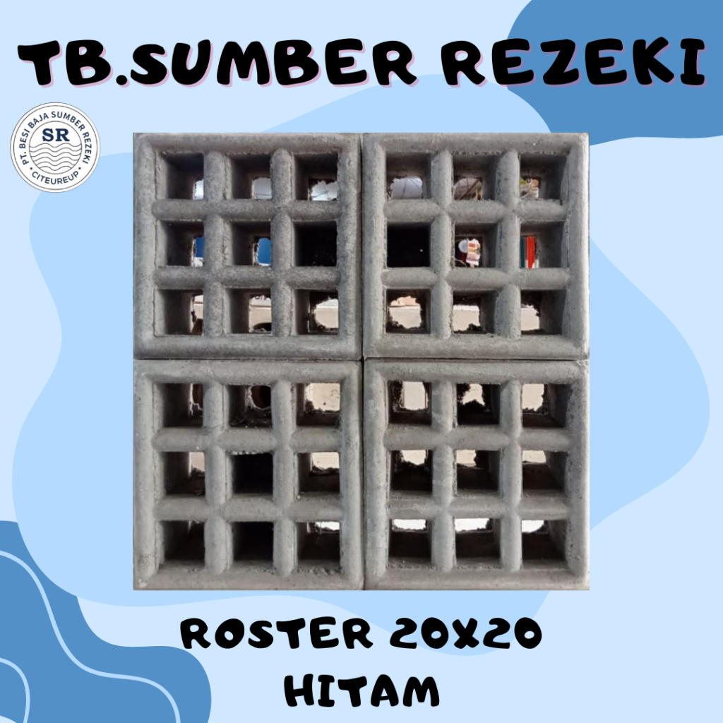 ROSTER BETON MINIMALIS MODEL TERBARU / ROSTER HITAM /LUBANG ANGIN