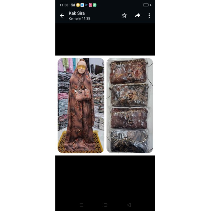 mukenah silk anak SD