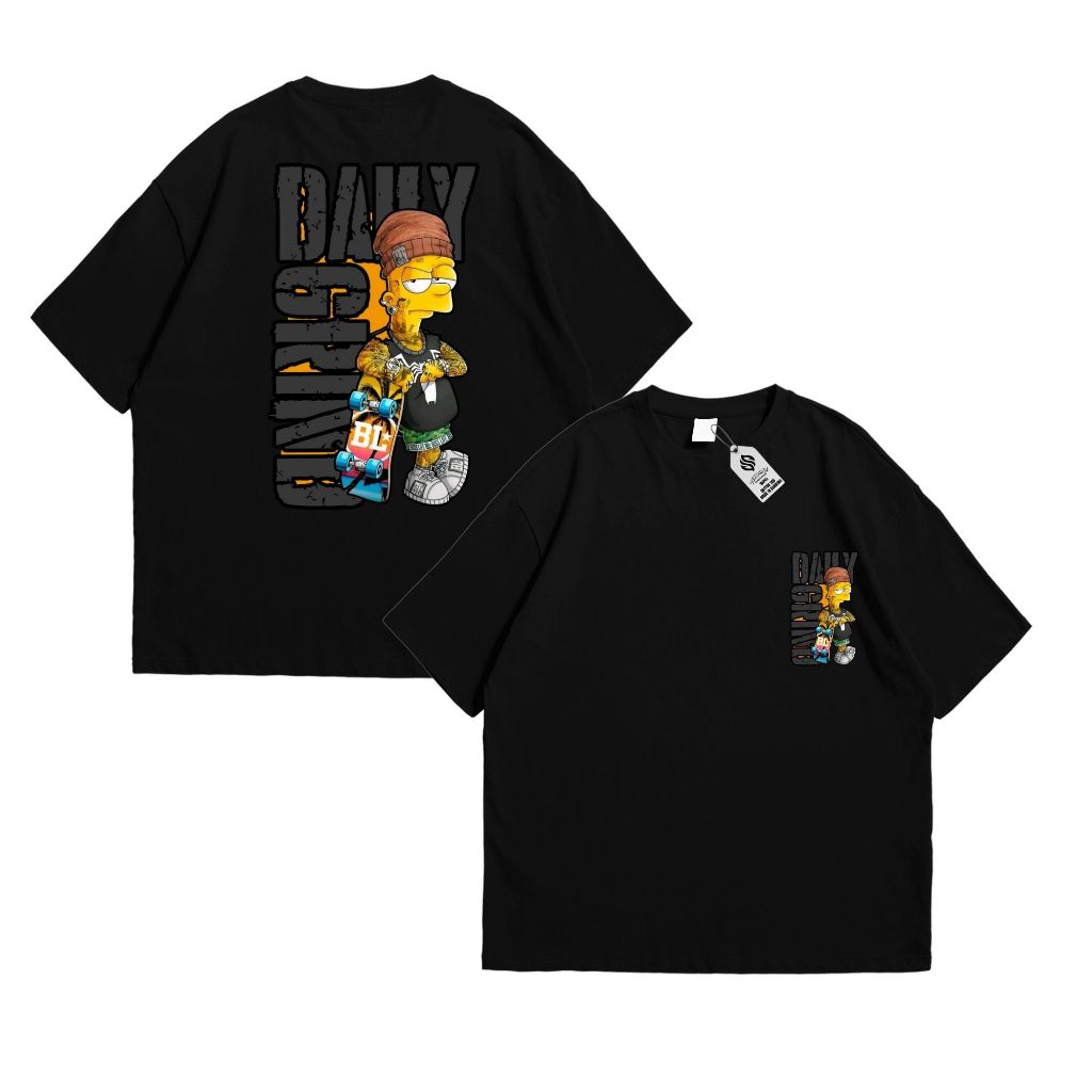 Promo Pekpake Kaos Pendek Dewasa Pria Wanita THE SIMPSON Cotton Combed 30s Baju Pria Kaos Tshirt