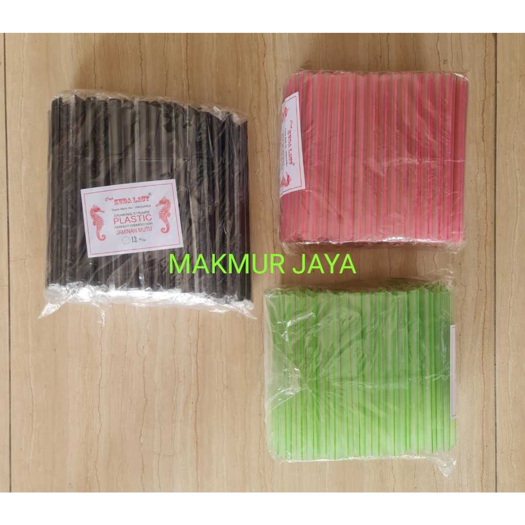 Sedotan / Pipet Kuda Laut Warna ( Pipet Boba ) murah best seller uk 12