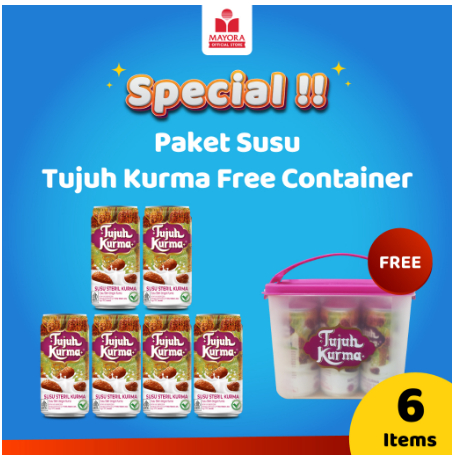 

Paket Susu Tujuh Kurma Free Container