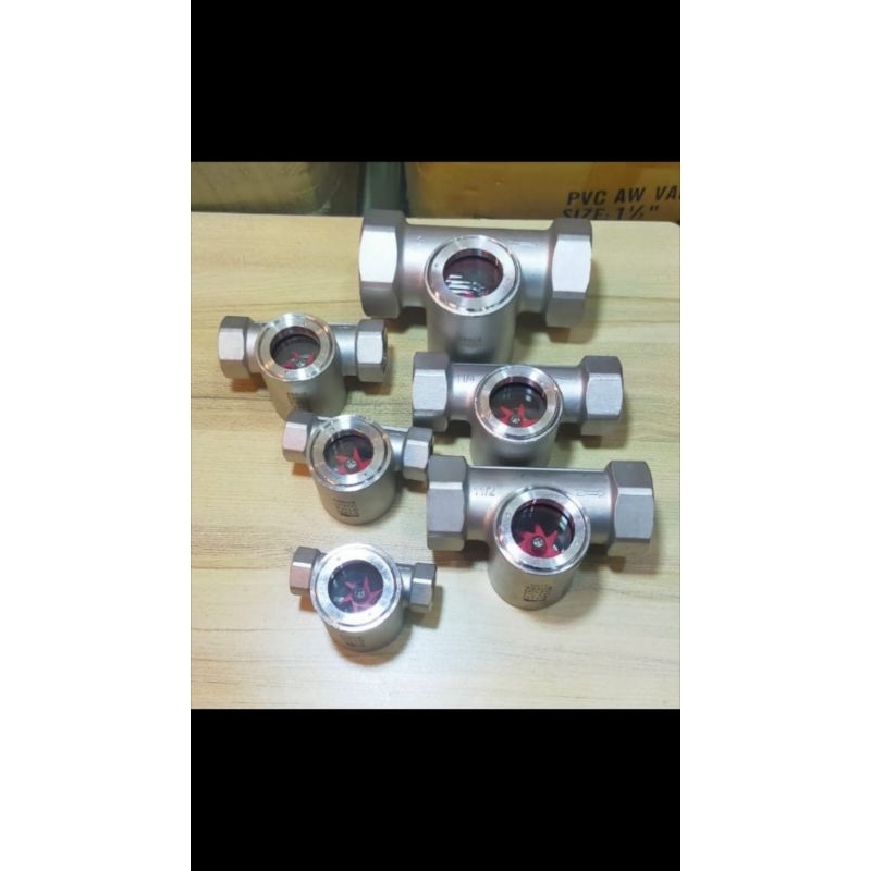 sight glass flow indicator ss 304 drat 2" inch