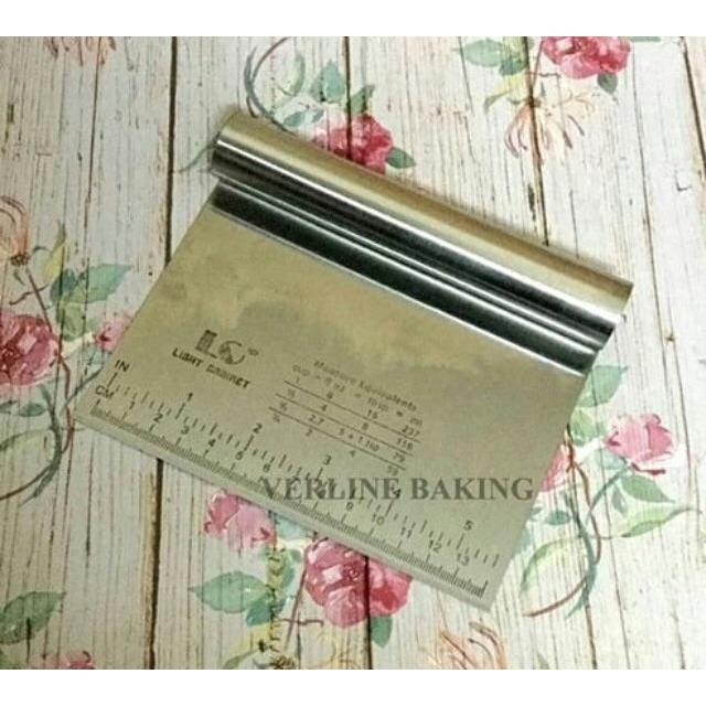 SCRAPPER STAINLESS SCRAPPER FONDANT KUE