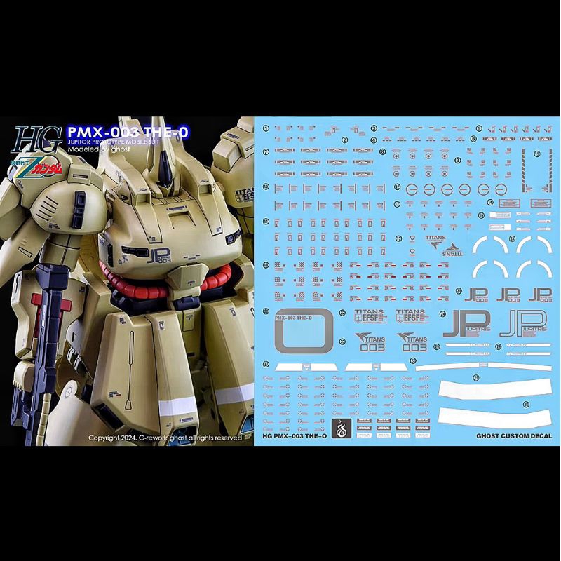 HG THE-O WATER DECAL GHOST CUSTOM DECAL