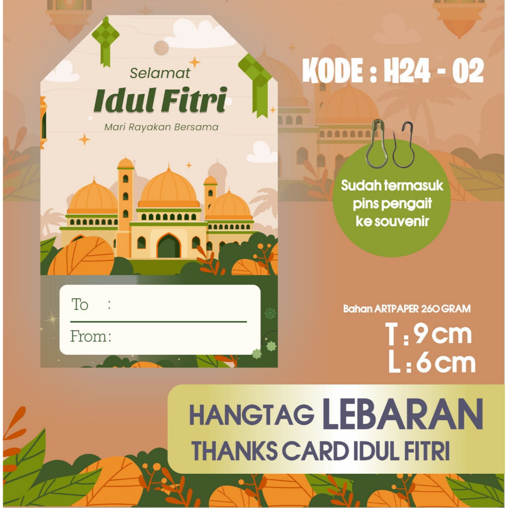 hangtag idul fitri 02 / tag idul fitri / kartu ucapan idul fitri / hangtag lebaran / tag lebaran / k