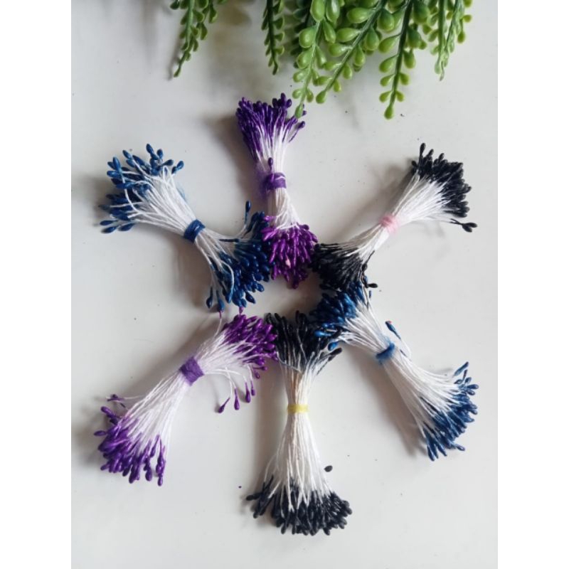 1 Ikat Putik Sari Mini Putik Benang Sari Putik Imitasi Putik Sari Warna