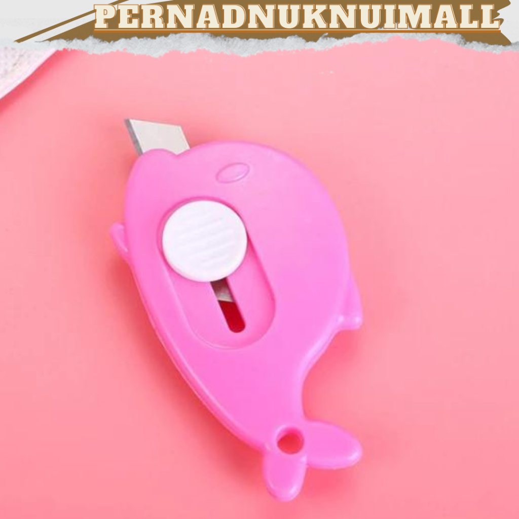 

PISAU CUTTER MINI DOLPHIN PORTABLE / CUTTER PEMOTONG SERBAGUNA||Cutter Mini Motif Dolphin