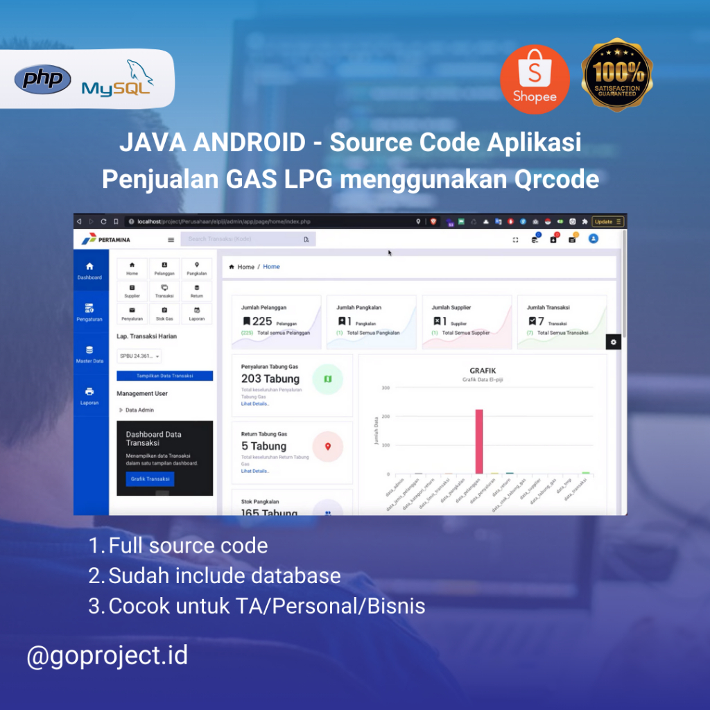 JAVA ANDROID - Source Code Aplikasi Penjualan GAS LPG menggunakan Qrcode