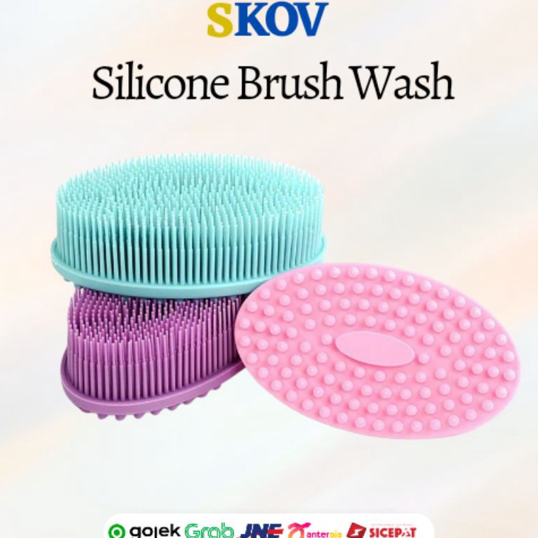 kD SKOV  Silicone Kids Bath amp Massage Brush  Sikat Badan amp Sikat Kepala Anak