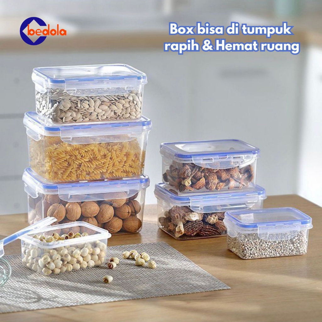 Set tempat makan 3 in 1 food container bekal penyimpanan makanan box makan plastik