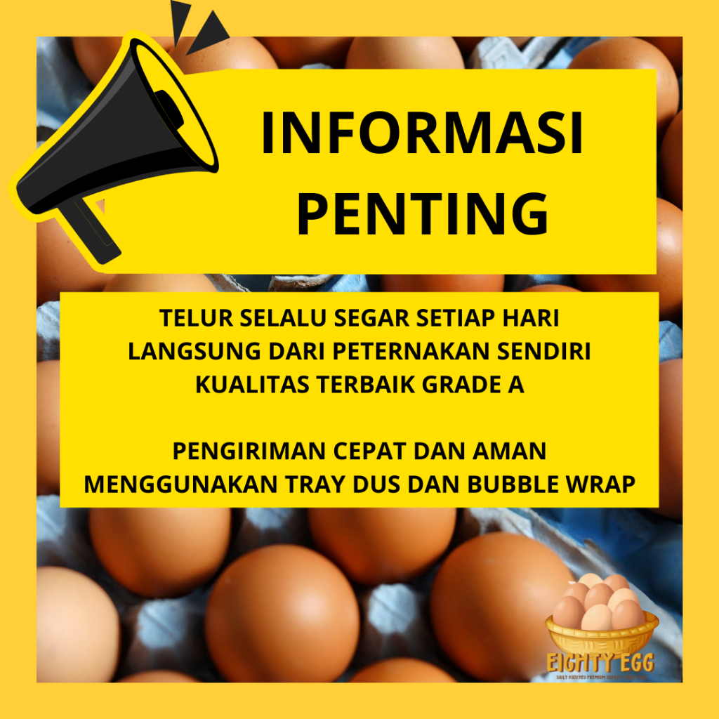 

Telur Ayam Negeri Omega 3 - 10 Pcs Grade A Fresh Bersih Kualitas Terbaik