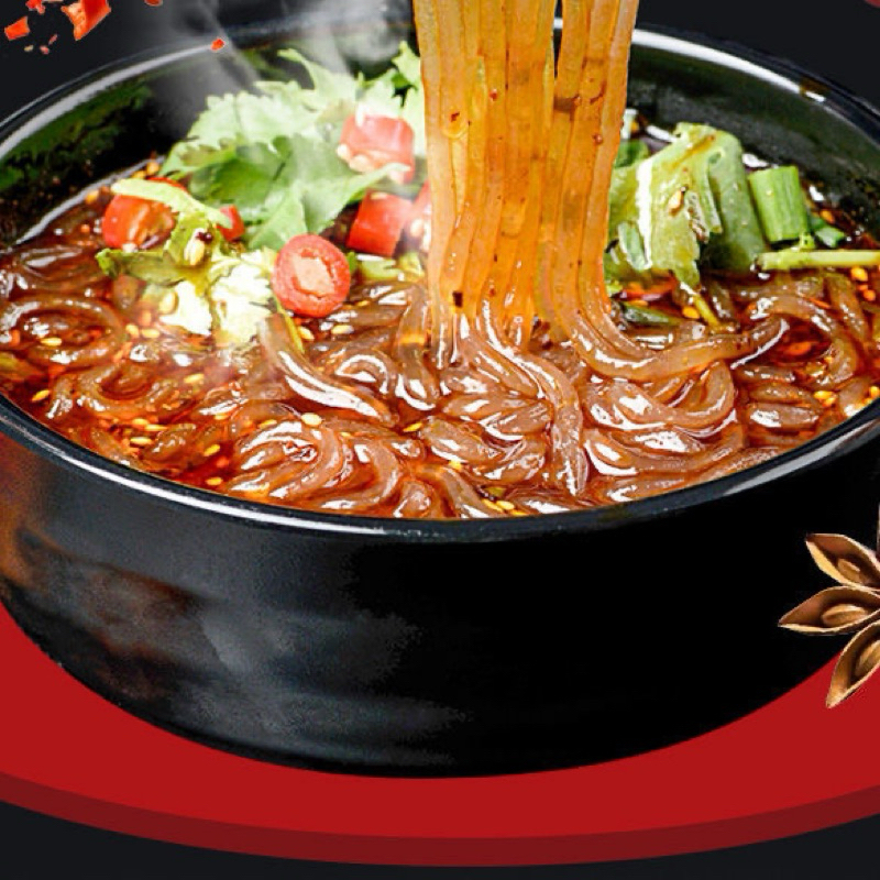 

HALAL Soun sour spicy mie asam pedas Suan La Fen mengandung bawang kemasan dan lama expired12 feb