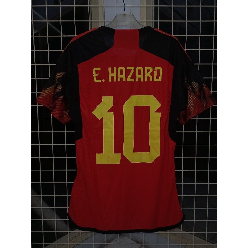 JERSEY BELGIA HOME 2022/2023 PLAYER ISSUE NAMESET E.HAZARD 10