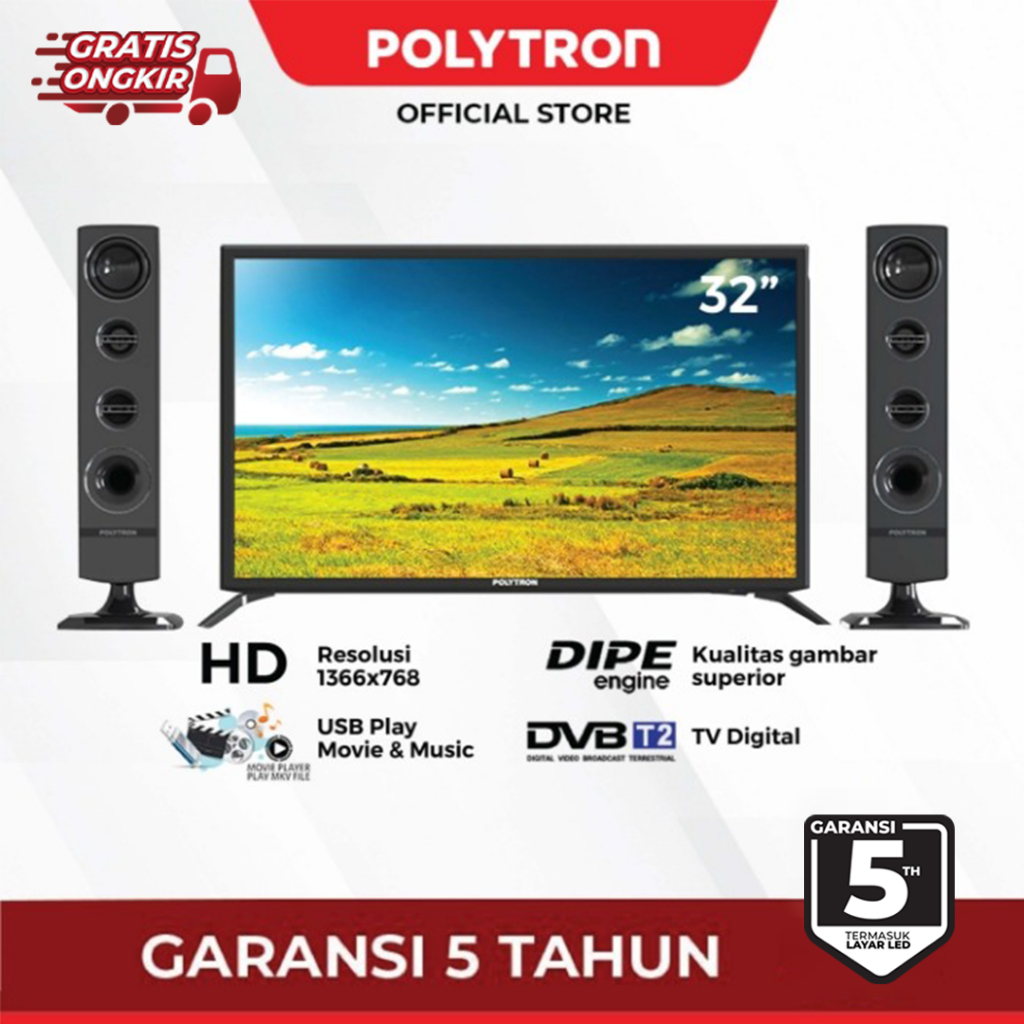 POLYTRON Cinemax Digital LED TV 32 inch PLD 32TV1855