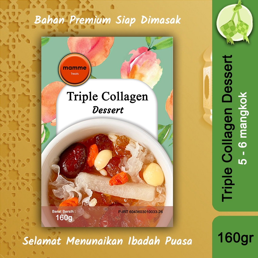 

Mamme - Paket Triple Collagen Dessert (Peach Gum + snow bird nest + honey locust) 160gr 5-6cups TC-S