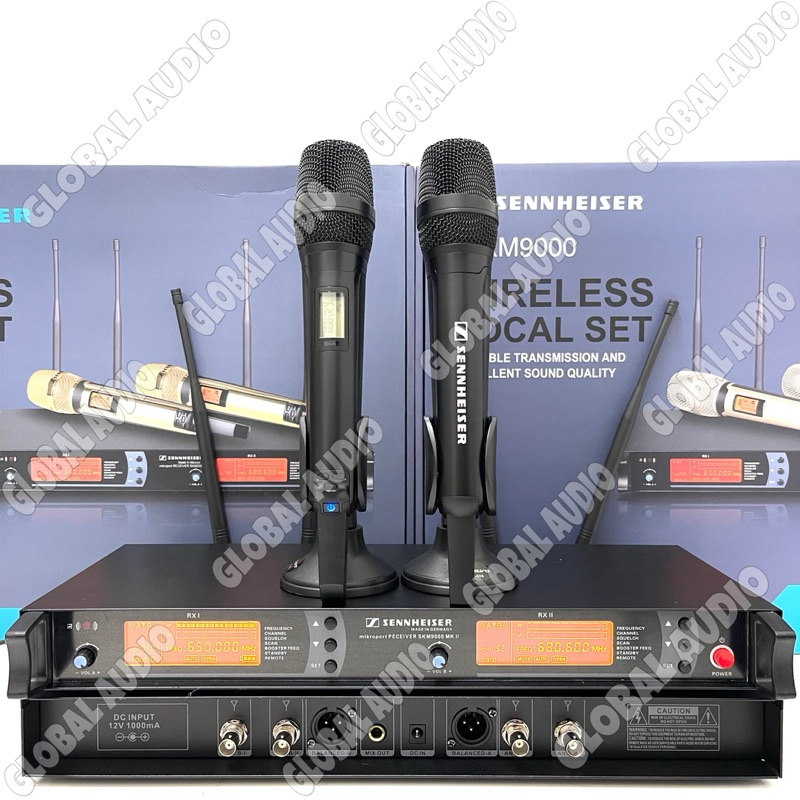 Mic Wireless Sennheiser SKM 9000 Black 2bh Mic Wireless Skm9000 Hitam skm9000 ( Bisa COD )