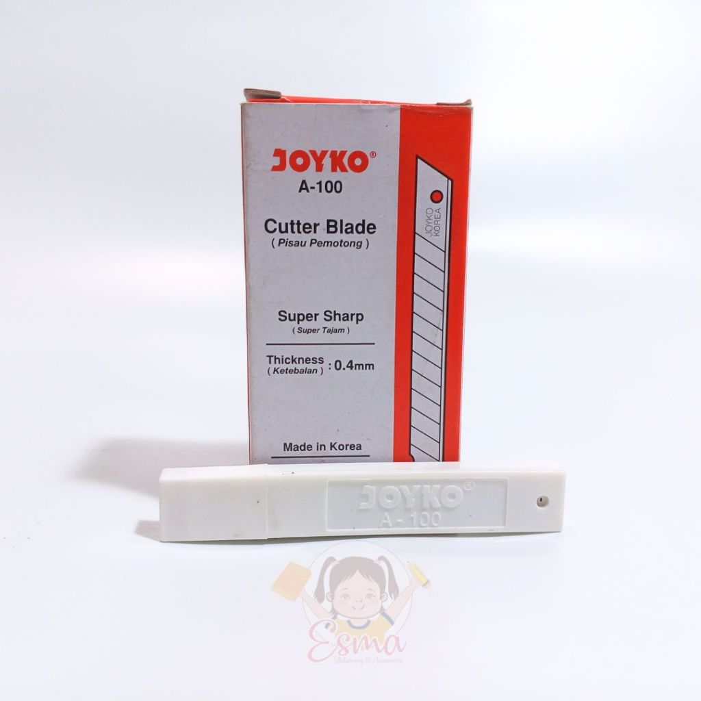 

Cutter Blade Refill Isi Pisau Pemotong Joyko A-100 1 Tube 5 Pcs