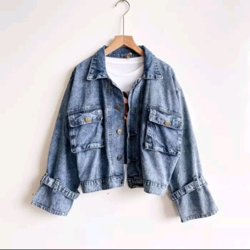 JAKET JEANS POCKET KODE LVD 1976