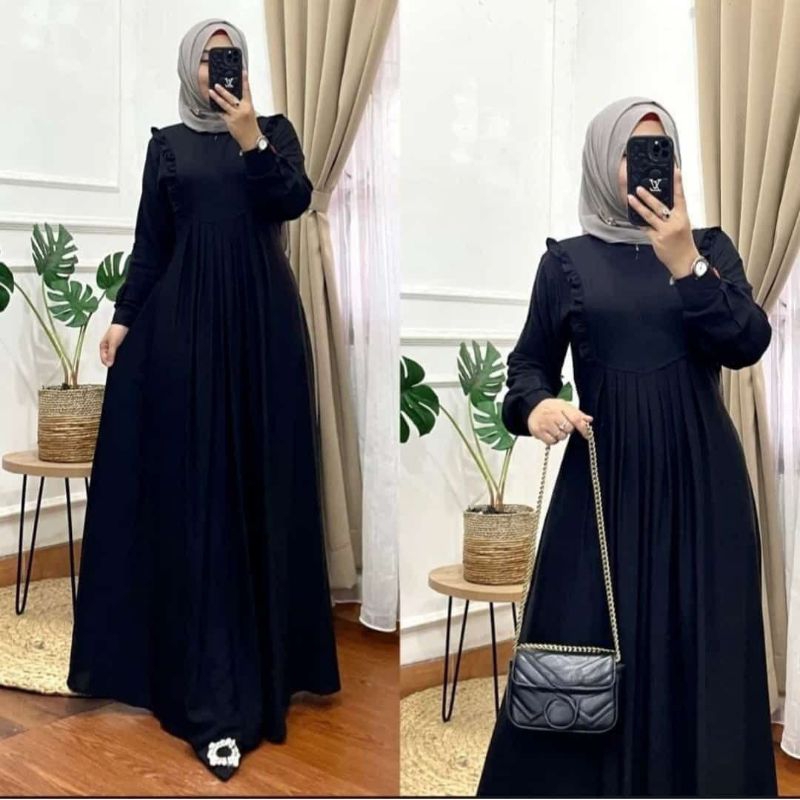 Alisa Dress Polo Linen Gamis Alisa Polo Linen