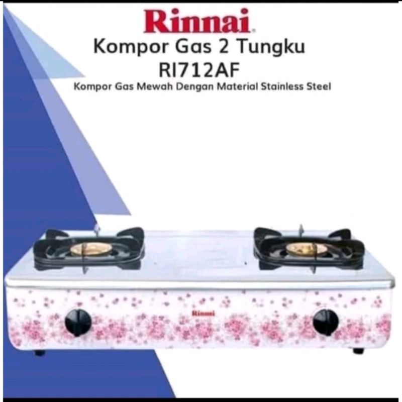 Rinnai Kompor Gas 2 Tungku RI 712 AF Sakura