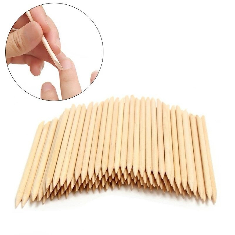 𝐊𝟕 𝐌𝐀𝐑𝐊𝐄𝐓 - 1 PCS STIK KAYU PENGHILANG KUTIKULA • NAIL PUSHER DISPOSABLE Nail Cuticle Disposable Nai