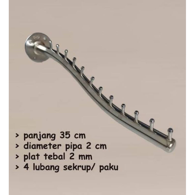 Hanger Suling Tembok Belalai 12 Titik Hanger Suling Tembok Gelombang