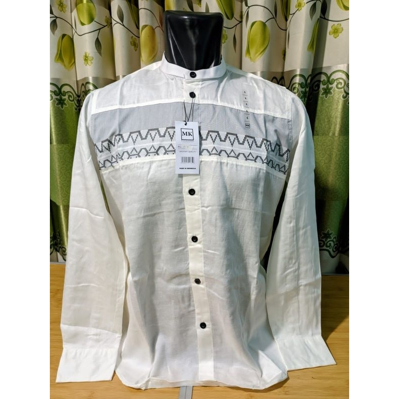 Baju Kemko kemeja koko MK pria muslim dewasa lengan panjang MK muslim kinaro