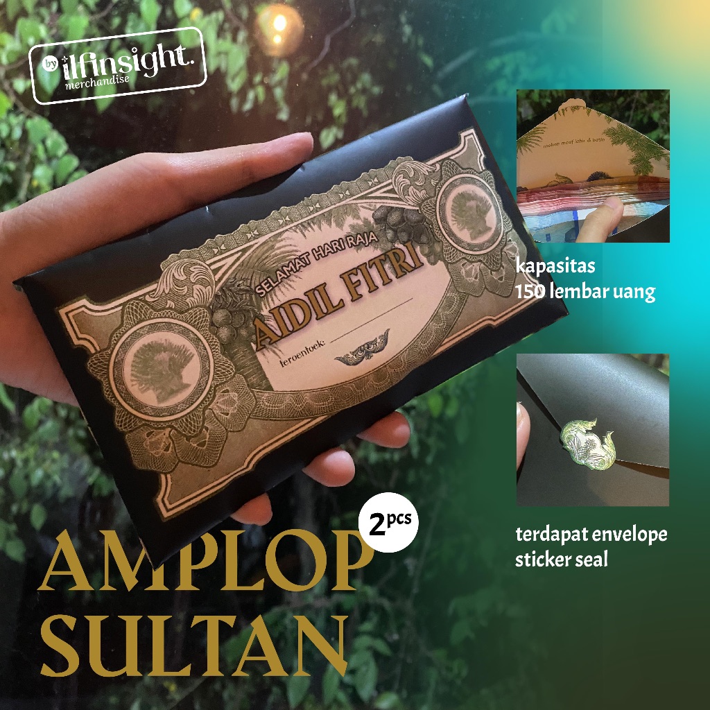 

[LIMITED EDITION] AMPLOP THR SULTAN (muat hingga 150 lembar uang!)